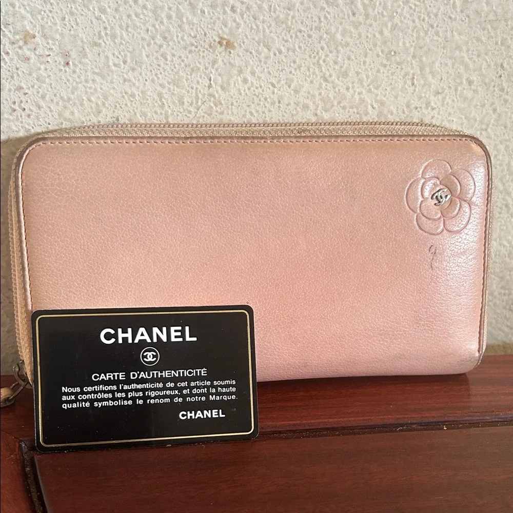Chanel Pink Leather Wallet